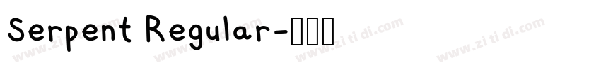 Serpent Regular字体转换